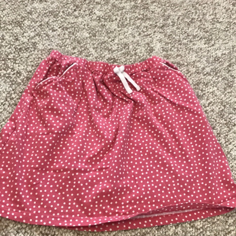 Hanna Anderson Red and white Polka dot skirt
